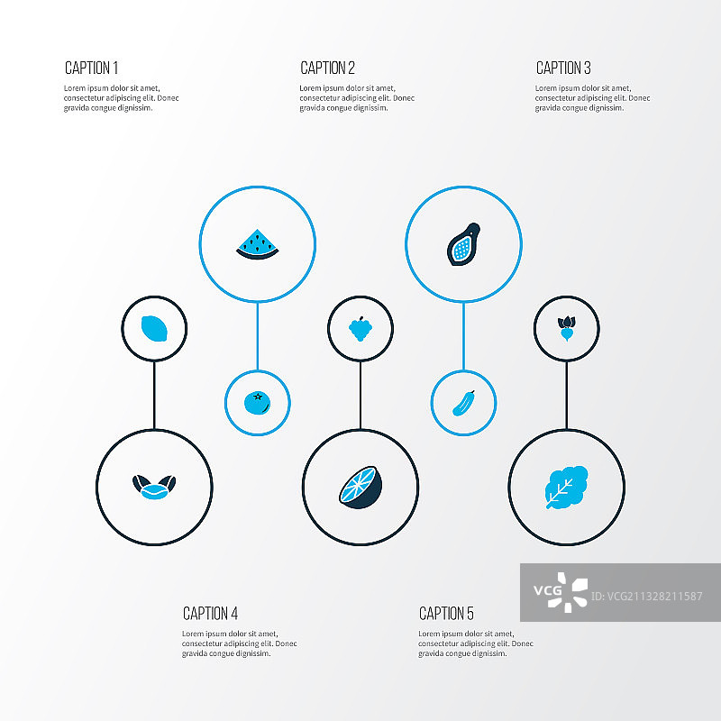 彩色蔬菜图标合集，包含萝卜和柑橘图片素材
