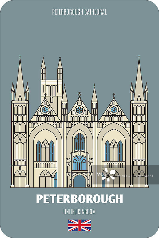 英国彼得伯勒大教堂图片素材
