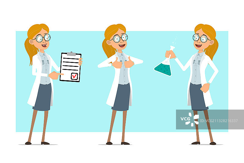 卡通趣味女医生人物图片素材