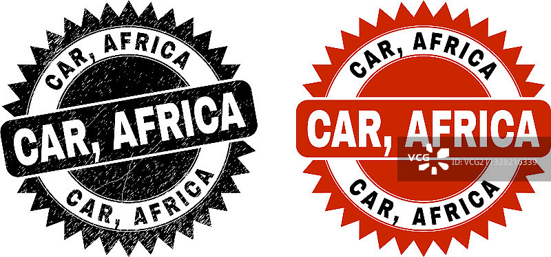 非洲汽车黑色花结水印已腐蚀图片素材