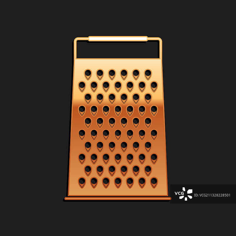 金色磨碎器图标图片素材