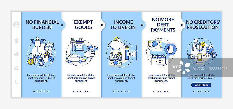 债务自由引导模板图片素材