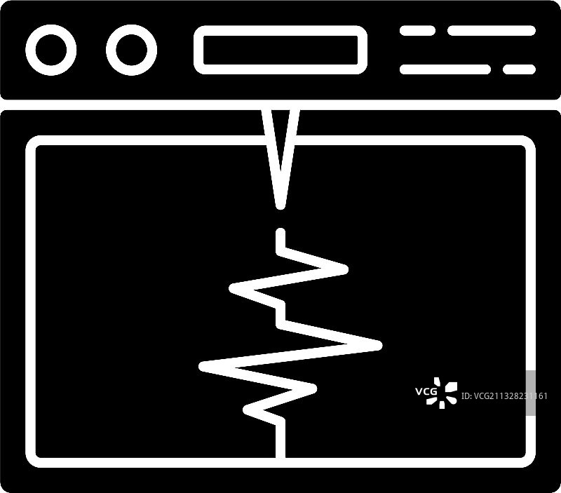 地震仪黑色图标图片素材