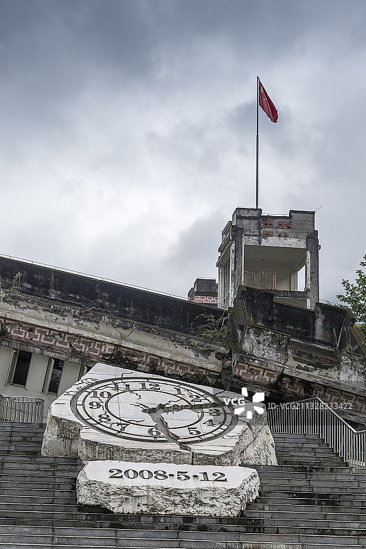 四川汶川512地震遗址博物馆图片素材