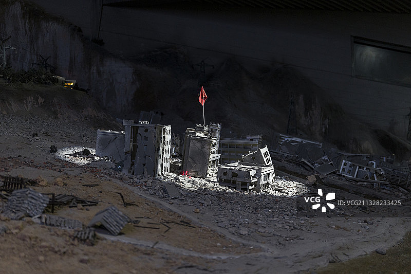 四川汶川512地震遗址博物馆图片素材