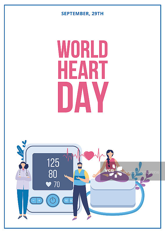世界心脏日卡通医生海报图片素材