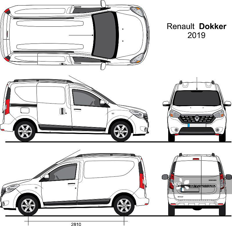 2019款雷诺Dokker货运厢型车图片素材
