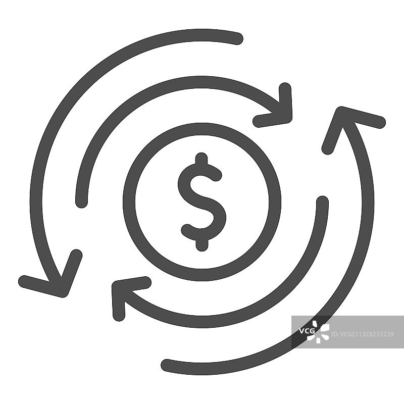 税务优化方案线条图标图片素材