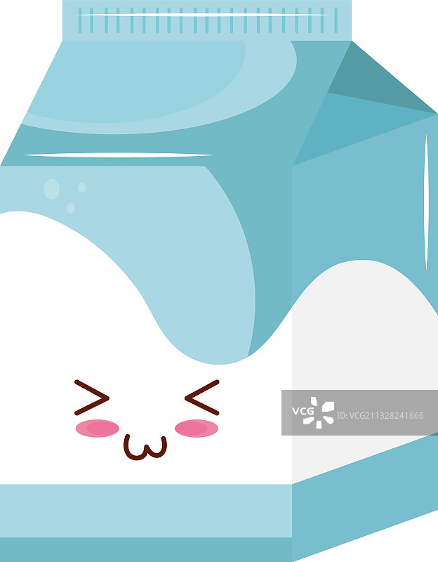 可爱卡通牛奶盒图片素材