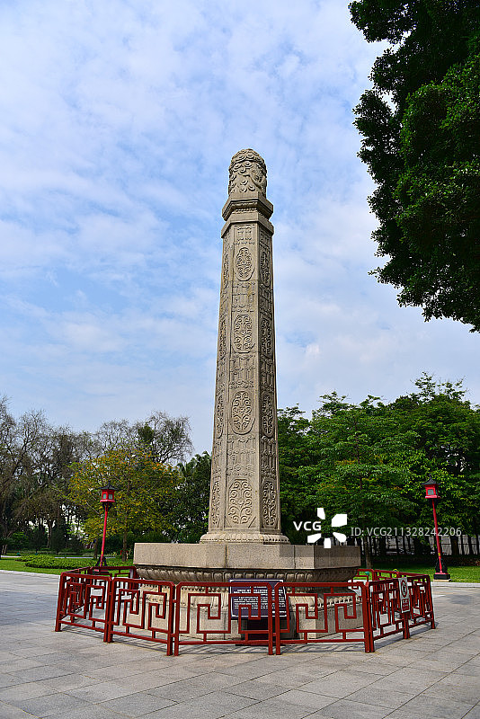 广东省广州市越秀区中山纪念堂云鹤华表图片素材