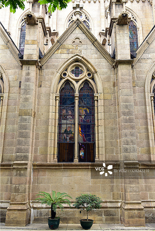 广东省广州市越秀区石室圣心大教堂图片素材