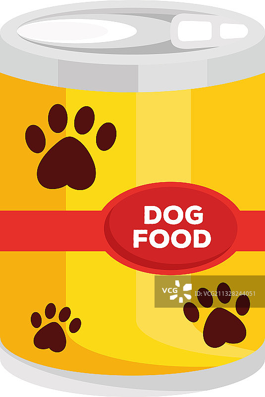 宠物店罐装狗粮独立图标图片素材