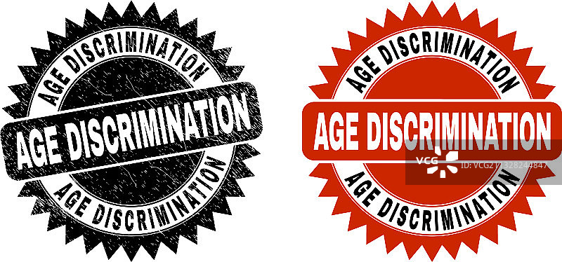 年龄歧视黑色花结水印图片素材