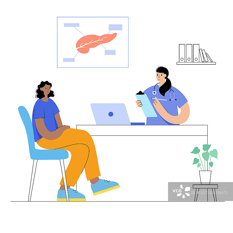 胰腺标志概念图片素材