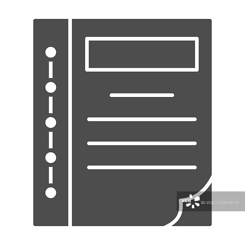 黑色记账本图标图片素材