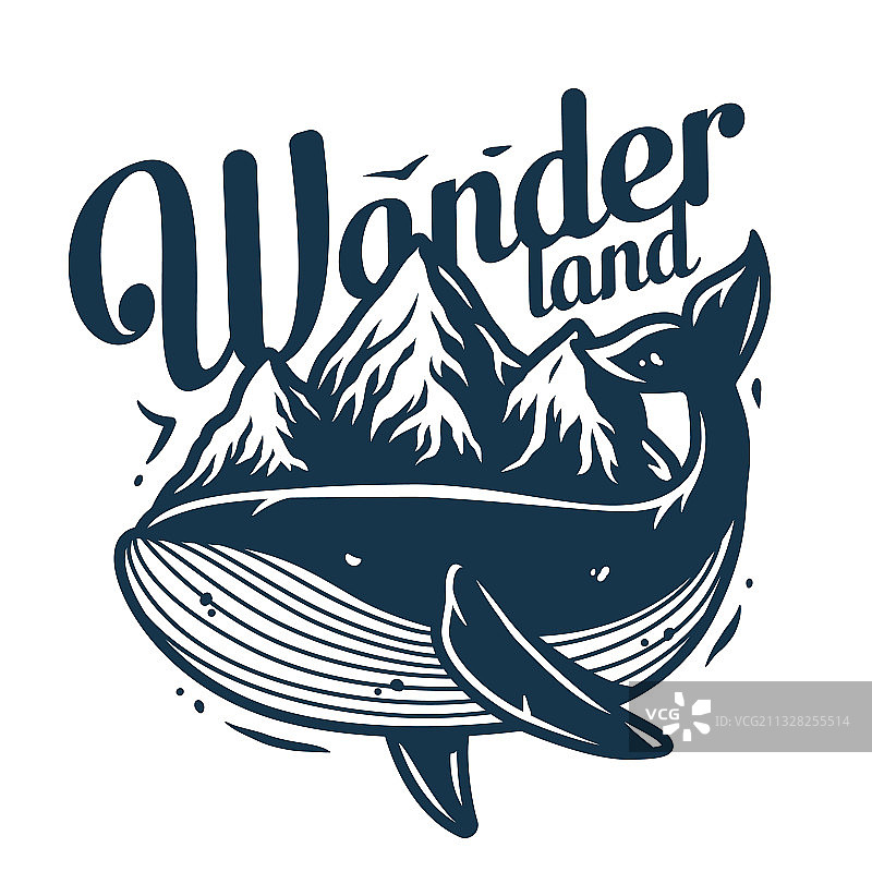 海洋鲸鱼山脉航海图片素材