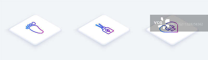 2.5D线条足部按摩香薰图片素材