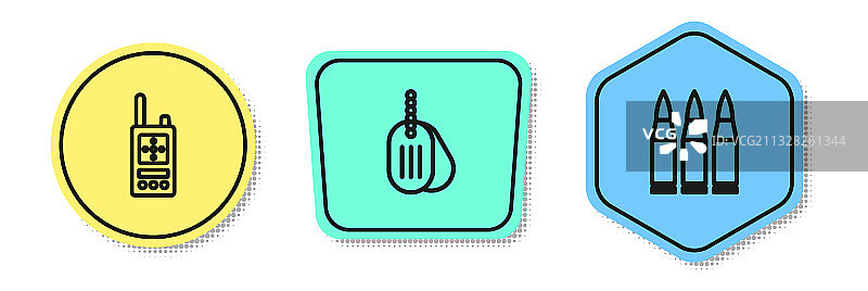 对讲机、军用狗牌图片素材