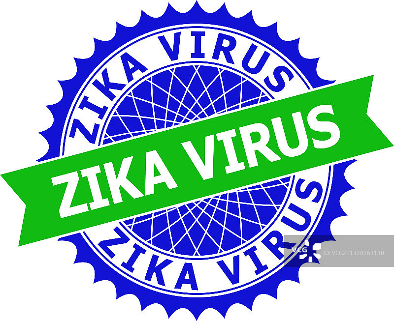 寨卡病毒双色简洁花型模板图片素材
