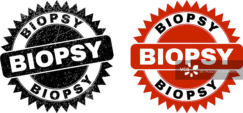 带腐蚀效果的活组织检查黑花形图章图片素材