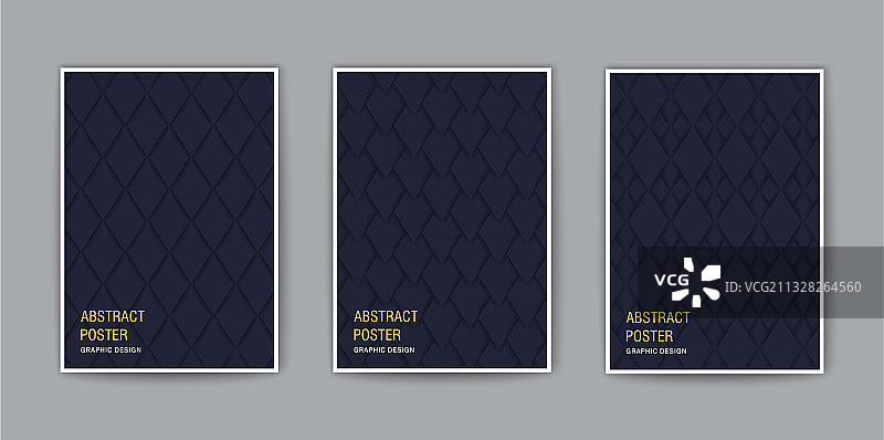 创意封面背景：菱形图案3D效果图片素材