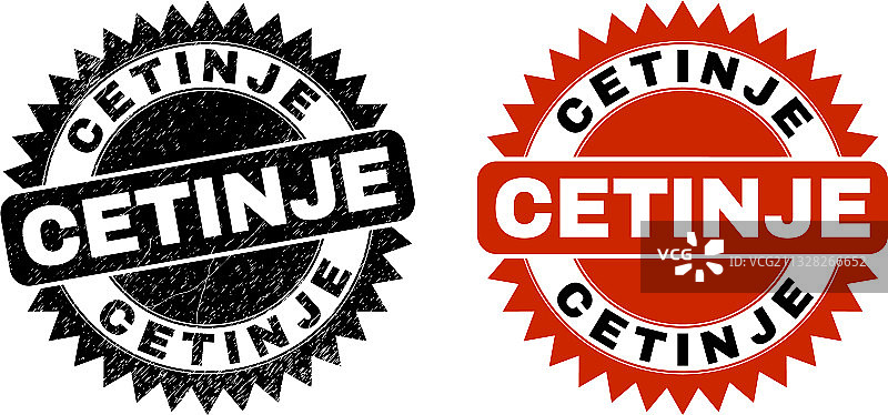 采蒂涅黑色玫瑰花结印章（复古风格）图片素材