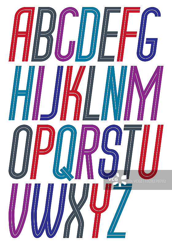 纤细的英文字母图片素材