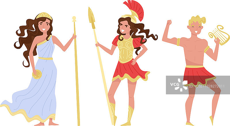 手持长矛的希腊战神阿瑞斯图片素材