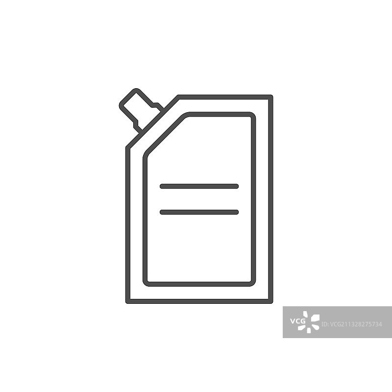 自立袋包装轮廓图标图片素材