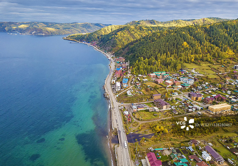 俄罗斯伊尔库茨克利斯特维扬卡小镇图片素材