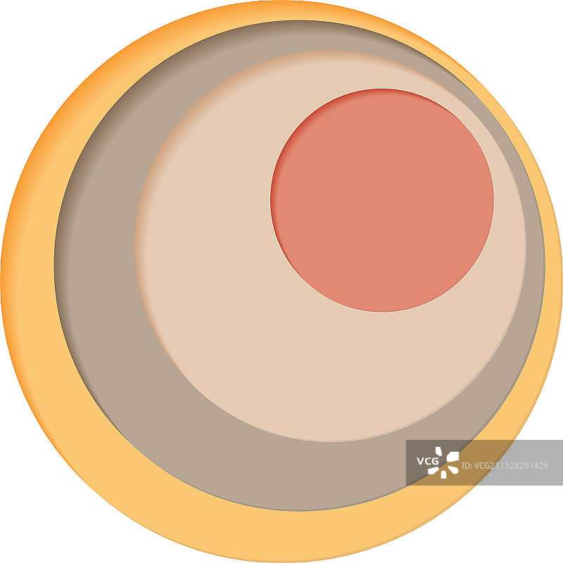 白色背景上的圆形四色调色板图片素材
