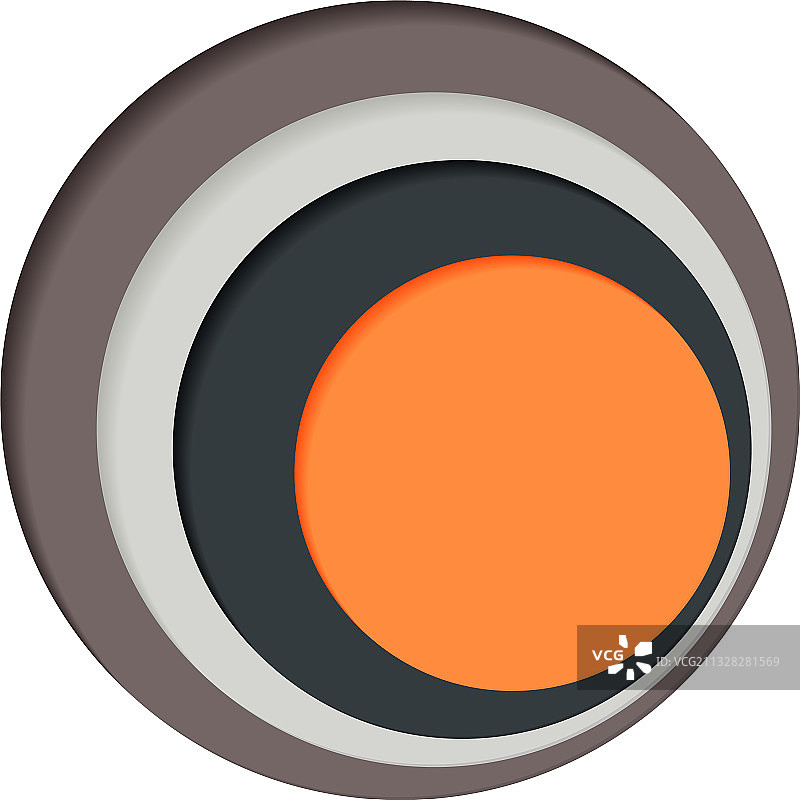 白色背景上的圆形四色调色板图片素材