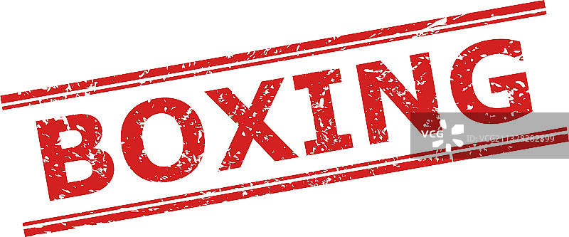 带有粗糙表面的拳击印章图片素材