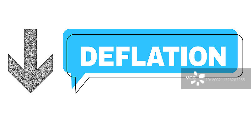 错位递减聊天框与网状箭头图片素材