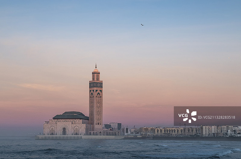 摩洛哥卡萨布兰卡哈桑二世清真寺图片素材