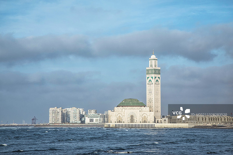 摩洛哥卡萨布兰卡哈桑二世清真寺图片素材
