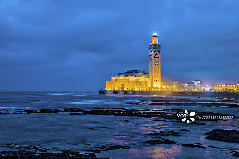 摩洛哥卡萨布兰卡哈桑二世清真寺图片素材