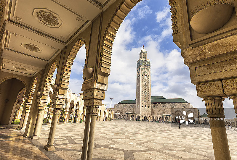 摩洛哥卡萨布兰卡哈桑二世清真寺图片素材