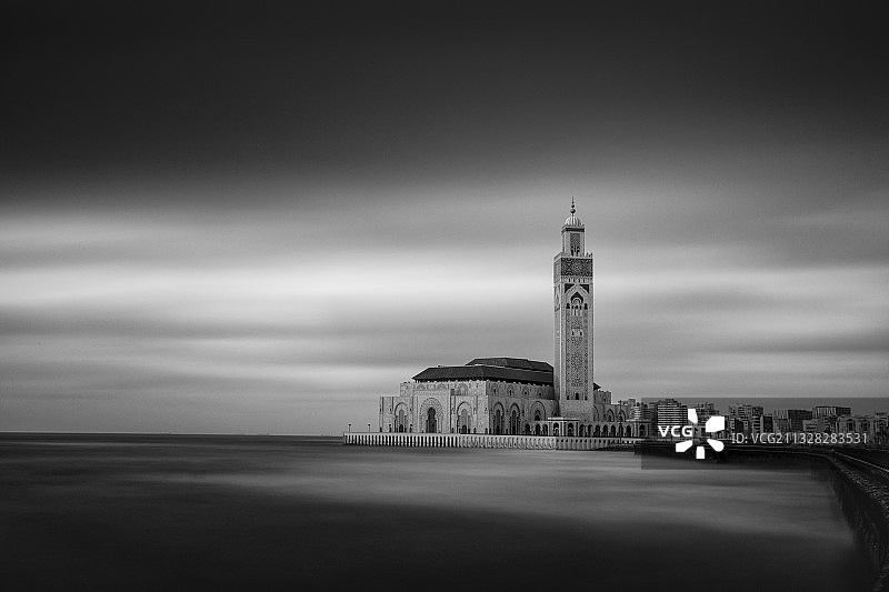 摩洛哥卡萨布兰卡哈桑二世清真寺图片素材