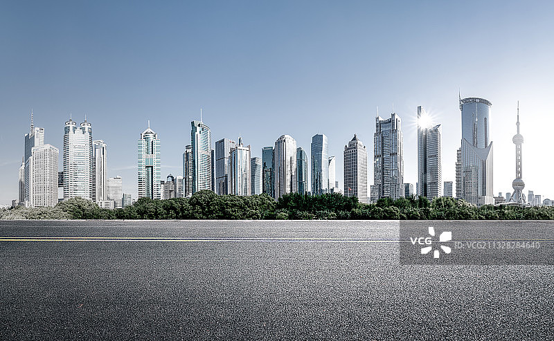 上海，陆家嘴，广场，金融，汽车广告背景图图片素材