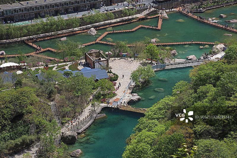 “中原九寨沟”河南“宝泉秘境”旅游度假区图片素材