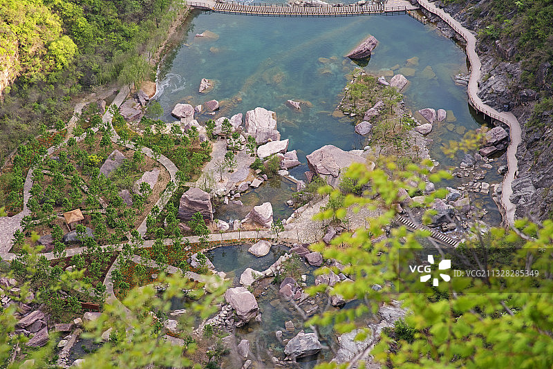 “中原九寨沟”河南“宝泉秘境”旅游度假区图片素材