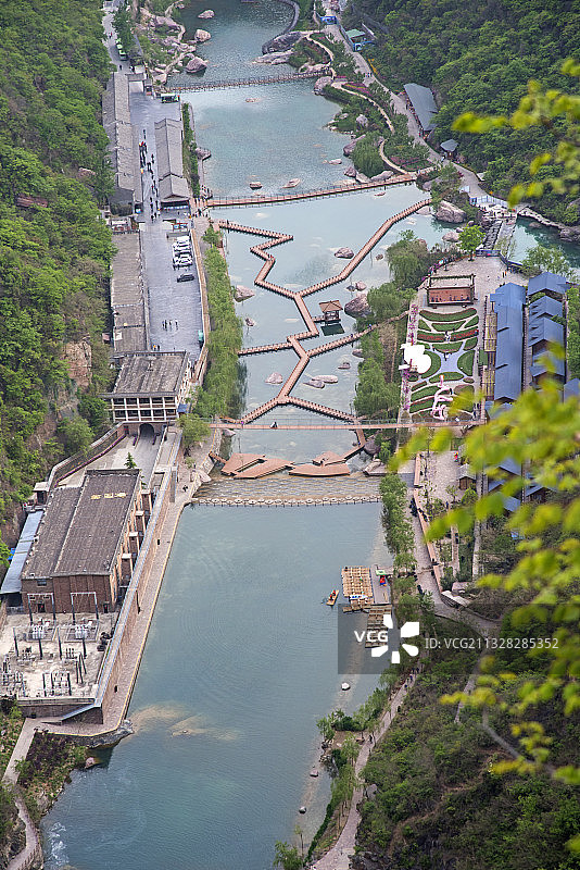 “中原九寨沟”河南“宝泉秘境”旅游度假区图片素材