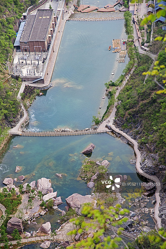 “中原九寨沟”河南“宝泉秘境”旅游度假区图片素材