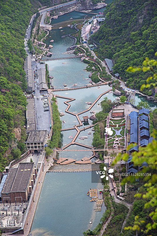“中原九寨沟”河南“宝泉秘境”旅游度假区图片素材