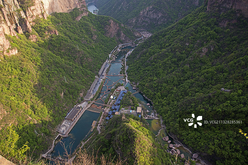 “中原九寨沟”河南“宝泉秘境”旅游度假区图片素材