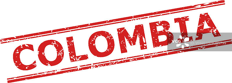 带有腐蚀表面和双重图案的哥伦比亚邮票图片素材