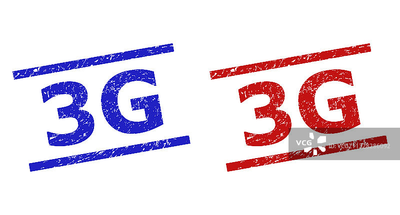 具有复古风格和水平线的3G水印图片素材