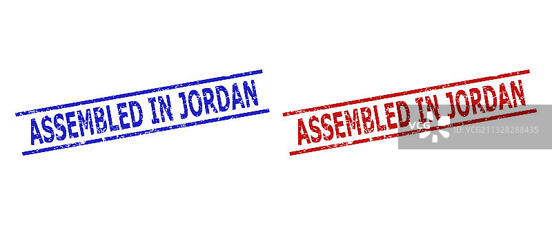 约旦组装的带有磨损的印章图片素材