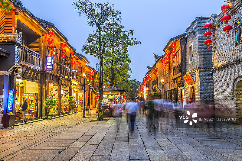 福州三坊七巷老街风光图片素材